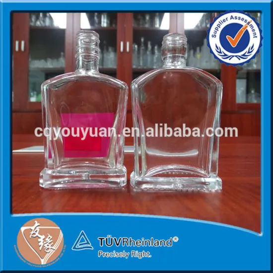 Food Grade Pisco Bottle Mini Type 50ML Square Glass Bottle For Wine