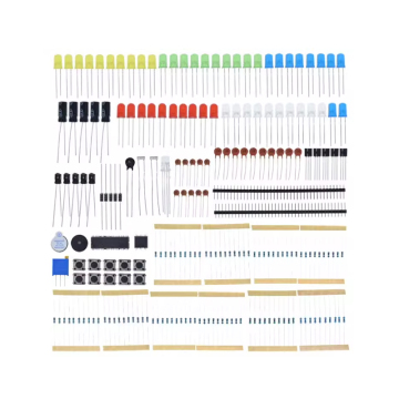 Arduino Starter Kit: LED, buzzer, kapasitor, pendahuluan resistor