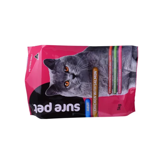Biodegradable Compostable Flat Bottom Pet Food Package Bag