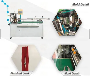 Nylon coil zipper making machinery for luggage zipper