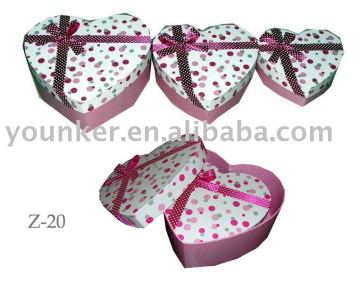 Luxury Fashion Newest Cardboard Love Shaped Jewelry Boxes & Gift box For Girls