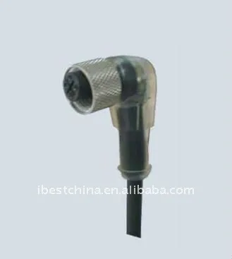 M12 Connector PNP, M12 PNP Connector, M12 90 Degree Connector, M12 Female Connector (IBEST)