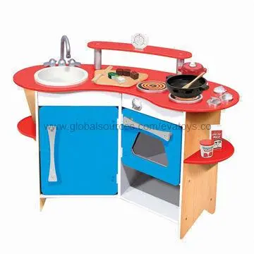 Colorful wooden kitchen toy W10C041
