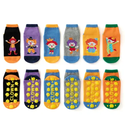 Soft Parent-Child Anti-Slip Grip Cotton Socks for Baby Boys and Girls