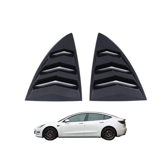 Carbon Fiber Rear Window Triangular Louver Decoration OEM for Tesla Model 3 (2019)