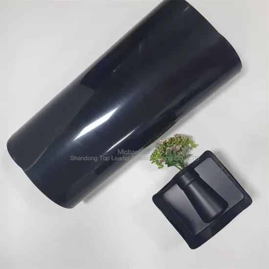 0.65mm glossy black HIPS sheet polystyrene roll