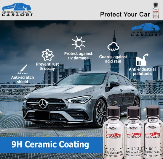 9H Ceramic Coating Clear High-Gloss Shine