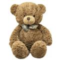 Curly teddy brown bear plush children's toy