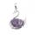 Gemstone Swan Pendant Natural Stone Animal Silver Plated Swan Charm Pendants for DIY Jewelry Making