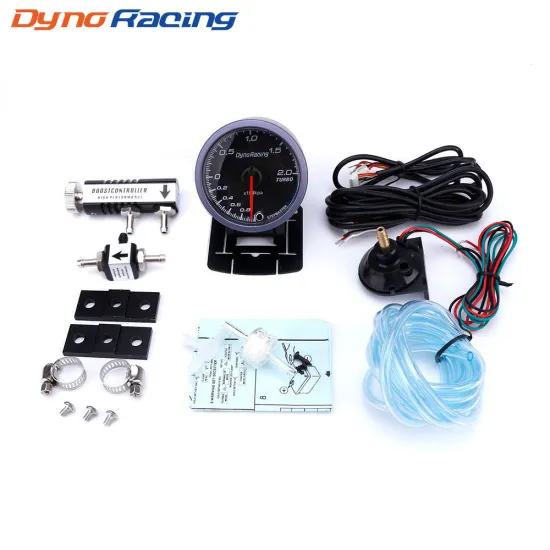 Dynoracing 60MM Car Turbo Boost gauge 2BAR + Adjustable Turbo Boost Controller Kit 1-30 PSI IN-CABIN Car Meter