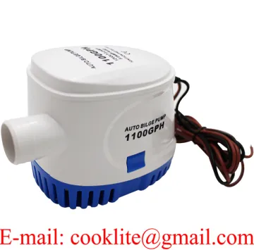 Boat Marine Automatic Submersible Bilge Water Pump 12V/24V 1100GPH Mini Marine Boat Pump
