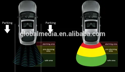 4.3inch parking sensor rearview mirror with great night vision