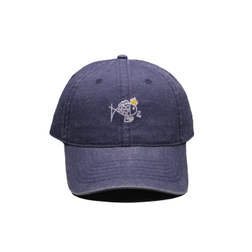 Бейсболка унисекс из парусины с плоской вышивкой