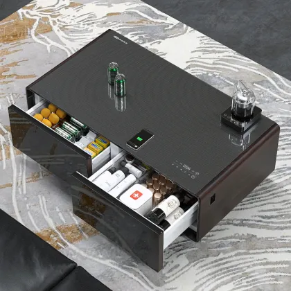 Smart Living Room Furniture with Refrigerated Drawers and Smart Coffee Table