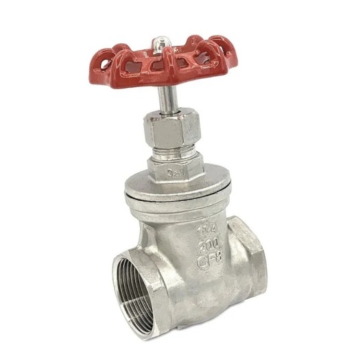 Válvula de puerta roscada femenina de acero inoxidable de precio barato