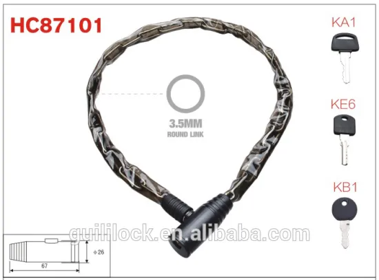 Chain Lock,Bike Lock,Key Lock for safe HC87101