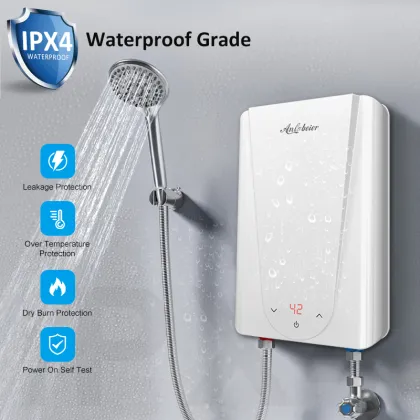 Paloma CKD SKD Home Shower: Electric, New Design Wall-Mounted ABS Water Heater