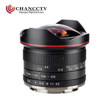 Wholesale 7.5mm F2.8 Fisheye Lens for APS-C NEX Mount Mirrorless Cameras