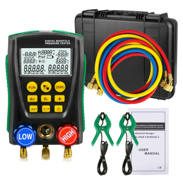 Duoyi Dy517A Digital Manifold Pressure Gauges Set for HVAC Vacuum and Temperature Testing