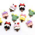 Kawaii Cartoon Cactus Mixed Ice Cream Popsicle Flache Rückseite Harz Cabochons Scrapbooking DIY Schmuck Craft Dekoration Zubehör