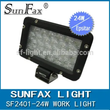 Factory whosale 24W ip68 led off road working lights for vans, 12 volt led boat headlight