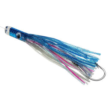 Bionic Ocean Octopus Rubber Skirt Resin Jet Head Trolling Lure for Marlin and Tuna