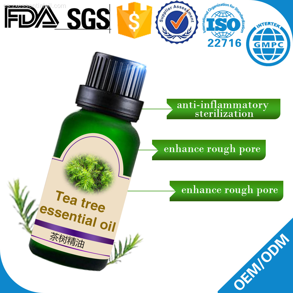 Aceite de árbol de té de Australia para el tratamiento del acné