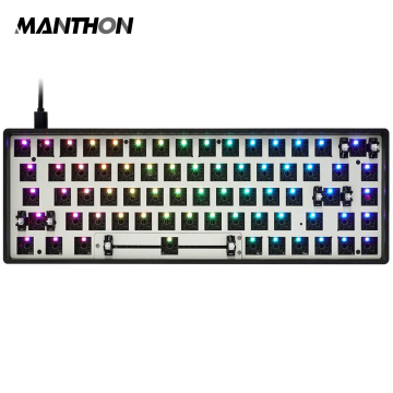 DIY Split USB C Kailh Dz65 Hot Swap RGB Keyboard Kit