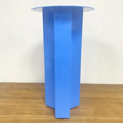 Blue Round Coffee Dining Furniture Metal Table Legs