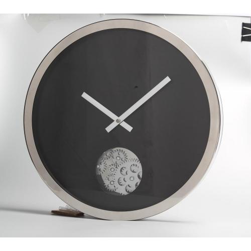 Horloge murale à engrenages en métal avec un seul œil