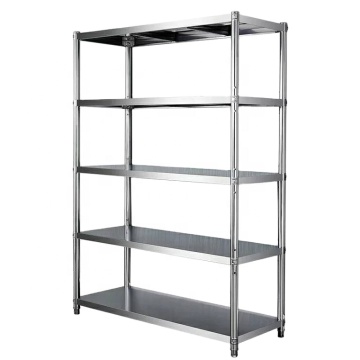 Stainless Steel Round Leg Rack Kitchen Equipment Shelving