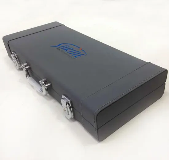 Gray Leather Storage Packaging Box For Tools