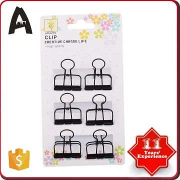 Customized factory supply black paper clip