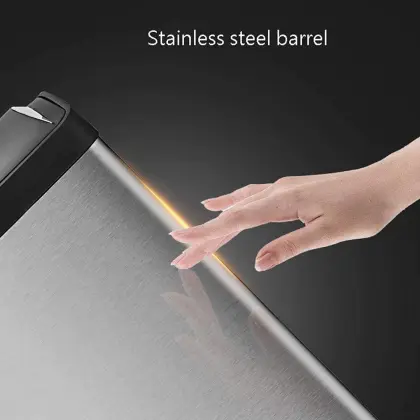 Stainless Steel Recycling Bin 3 Compartments Trash Bin