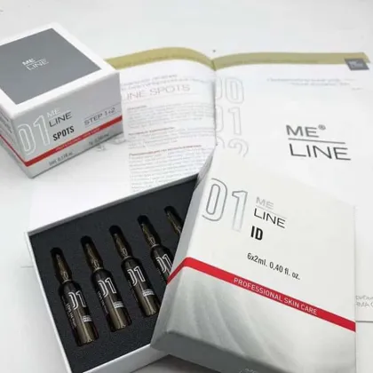 Me Line 01 Intimate 6 Vials X 2 Ml Antioxidant Keratolytic Solution for Professional Use in Intimate Areas