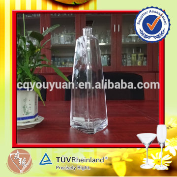 700ml triangle shaped personalized vodka bottle