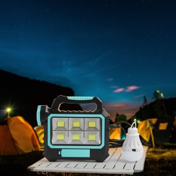 Outdoor Solar Lighting System with Power Storage Kit