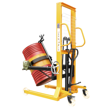 Manual Oil Forklift Hydraulic Drum Lifter Pallet Stacker -