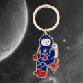 creative spaceman plastic key chains