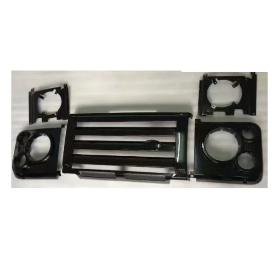 Glossy Black Front Off-Road Classic Grille for Land Rover Defender 1989+