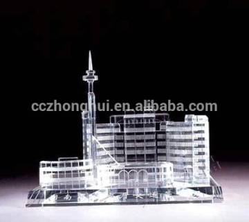 2016 Transparent crystal building model in personal design