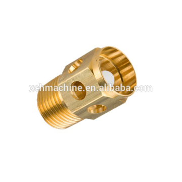 custom aluminum 6061 anodized yellow color cnc turning part