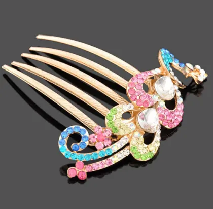 Colorful phoenix hair comb long-life hair accessories for women