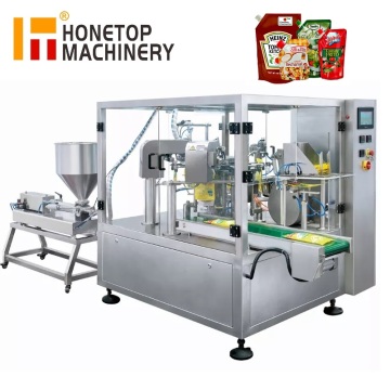 Fully Automatic Multi-Function Horizontal Zipper 4-Side Seal Packaging Machine with Weighing and Filling