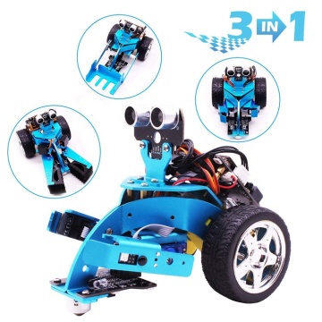 HelloBot LED Touch Interactive Smart Robot Car Kit avec lifting et clip pour micro: bit V2 / 1.5