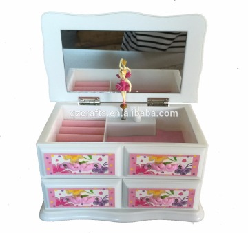 Pink Musical Jewellery Trinket Box
