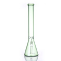 17,7 pouces Hippies Glass, Bong de bécher en verre vert, Produits de tabagisme transparent en verre, tuyau d'eau en verre borosilicate, narguilé en verre