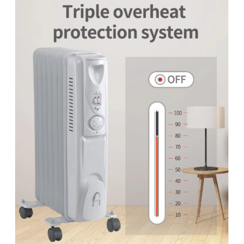 220V Electric Desktop Radiator Heater with Adjustable Thermostat for Large Rooms