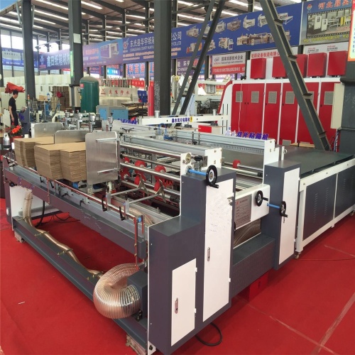 Semiautomatic paperboard box two pieces folder gluer machine