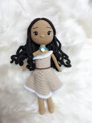 Customized Crochet Princess Doll: Handmade Mermaid Doll Unique Gift for Daughters